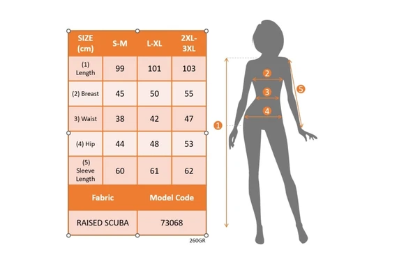 MDB Kadın Uzun Kollu Bisiklet Yaka Desenli Dalgıç Kısa Elbise - Resim 4