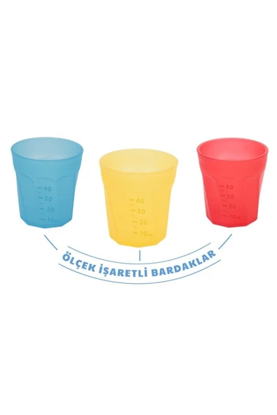 mycey 2 'li Beslenme Seti(mini Bebek Bardakları+kullan-at Önlük-10lu) - 2