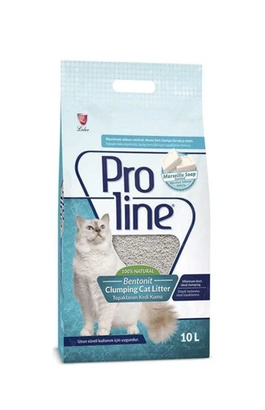 PROLINE BENTONIT TOPAKLAŞAN KEDİ KUMU MARSİLYA SABUNU 10LT