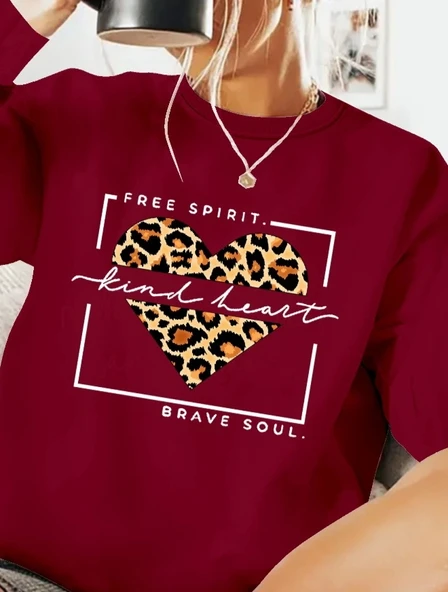 MDB Kadın Uzun Kollu Bisiklet Yaka Desenli Viskon Iki Iplik Bluz - Resim 2