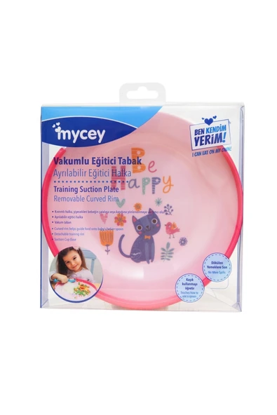 mycey Vakumlu Eğitici Tabak - Kız - 8