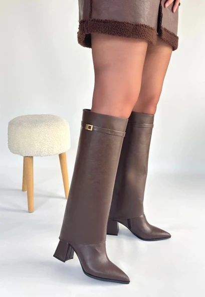 Jike Kahverengi Cilt Tak Çıkar Çizme ürün görseli 1