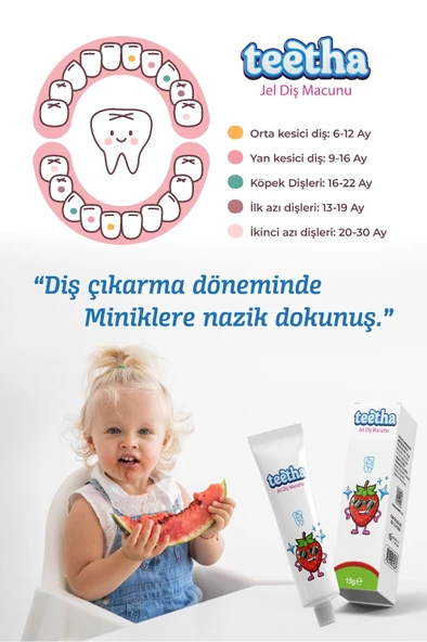 theetha Teetha Rahatlatıcı Diş Jeli Bebek ve Çocuk 15 gr - 2