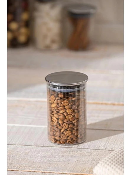 Acar Borosilikat Gümüş Kapak Cam Kavanoz 245 cc ürün görseli