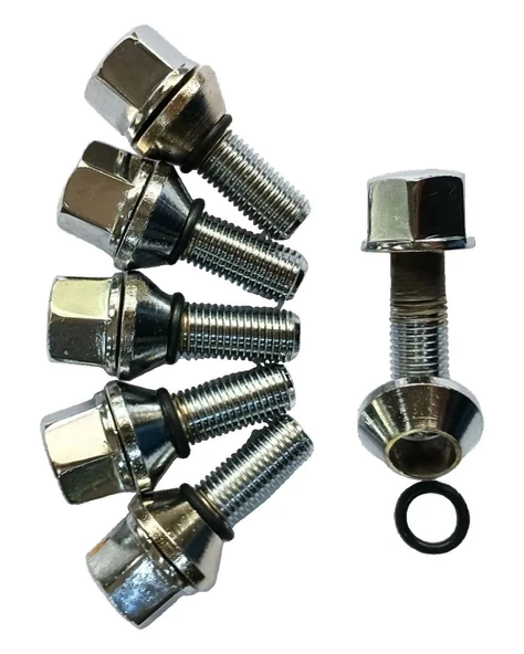 Bijon Krom Kaplı M12x1.5 Aa=19 MM Diş=28 Boy=54mm 5 Adet - Resim 2