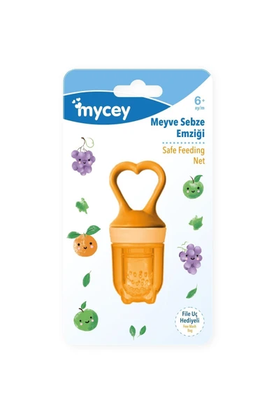 mycey Silikon Meyve Sebze Emziği Turuncu - 2