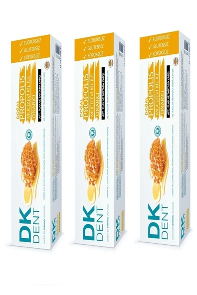 Dermokil Dk Dent Propolis Diş Macunu 75ml X3