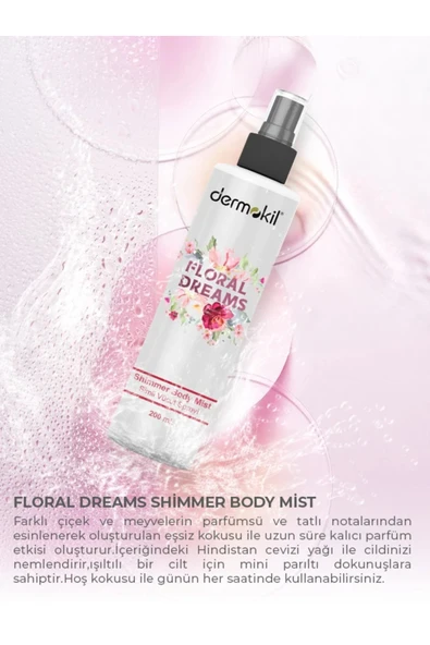 Dermokil Floral Dreams Shimmer Body Sprey 200 mlx3Adet - 3