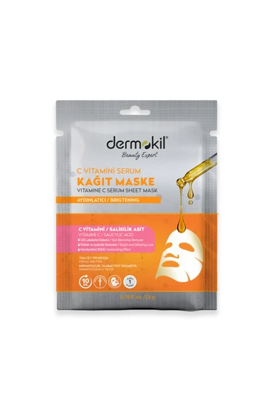 Dermokil KAĞIT MASKE C VİTAMİNİ / SALİSİLİK ASİT 23GR - 2