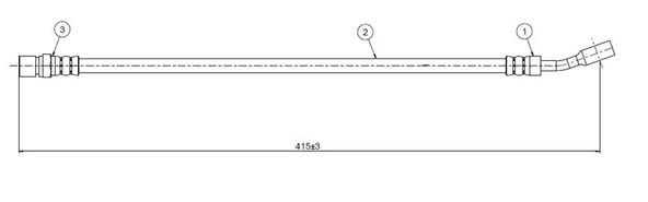 ÖN FREN HORTUMU ASTRA G-ZAFIRA 99 562377 90498319 (2 ADET) ürün görseli