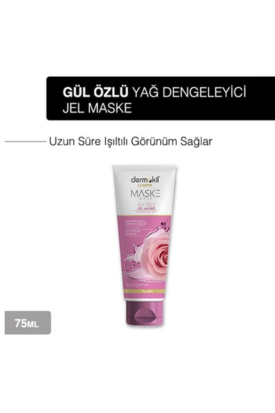 Dermokil Gül Özlü Jel Yüz Maskesi 75 ml X 3 Adet - 2