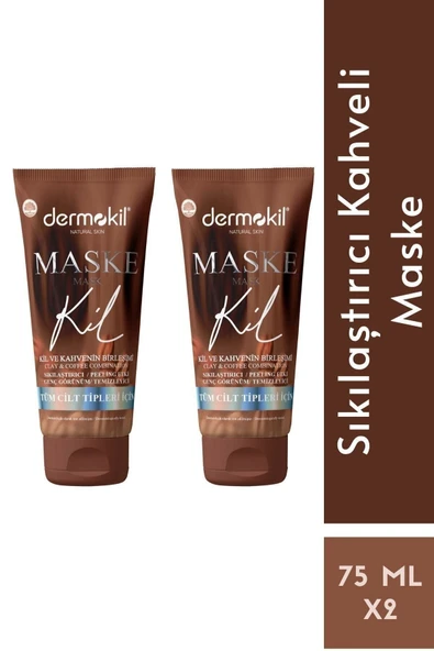 Dermokil Sıkılaştırıcı Soyulabilir Kahveli Maske 2'li Set 75 Mlx75 Ml