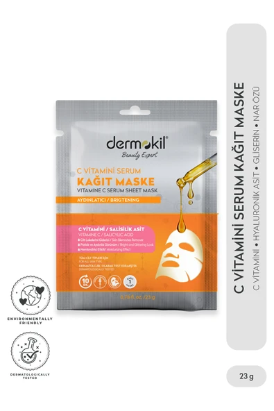 Dermokil KAĞIT MASKE C VİTAMİNİ / SALİSİLİK ASİT 23GR