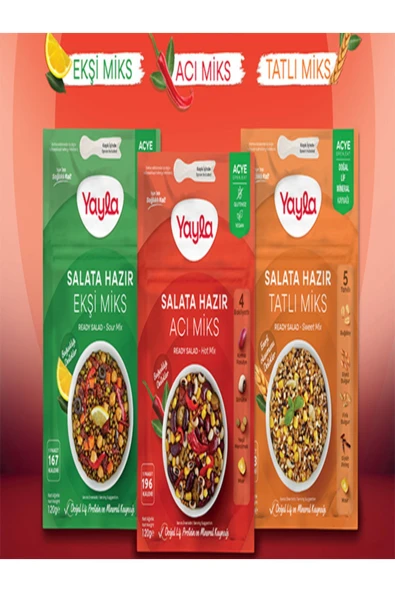 Yayla Salata Hazır 3'Lü Acı&Tatlı&Ekşi Miks 120 Gr - 2