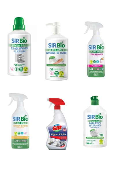 SIR Bio Bitkisel Özlü Avantaj 6’Lı Temizlik Seti