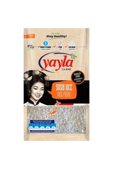 Yayla Gurme Suşi Pirinç 500 Gr