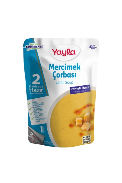 Yayla Yemek Hazır Mercimek Çorbası 250 gr ürün görseli