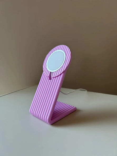 Alade MagSafe Uyumlu Pastel Pembe Stand