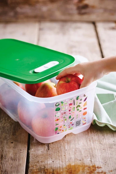 Tupperware Sera Serisi Yüksek Gövdeli Meyve ve Sebze Saklama Kabı Yeşil 4.4 lt - 4