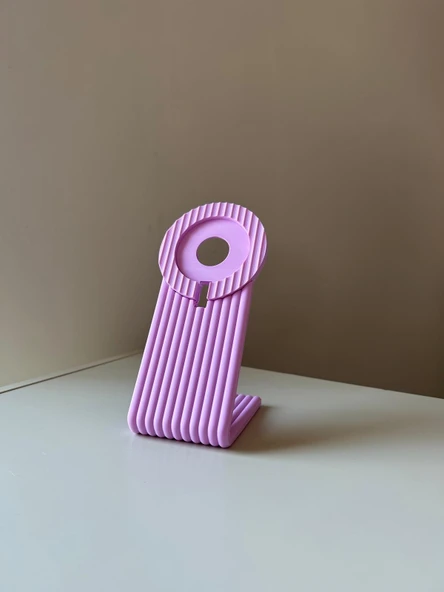 Alade MagSafe Uyumlu Pastel Pembe Stand - 2