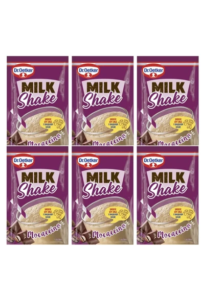 Dr. Oetker Dr.Oetker Milkshake Mocaccino (Kahveli Çikolatalı) 6 x 18 g 6 lı Set