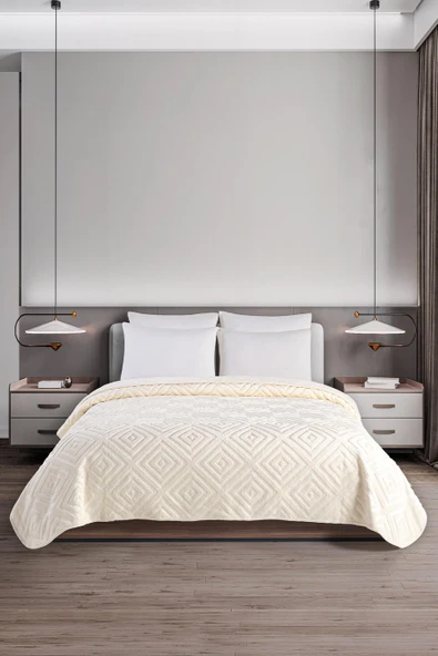 Belura | Çift Kişilik Emboss Battaniye & Yatak Örtüsü | Ekstra Yumuşak | 200x220 - 4