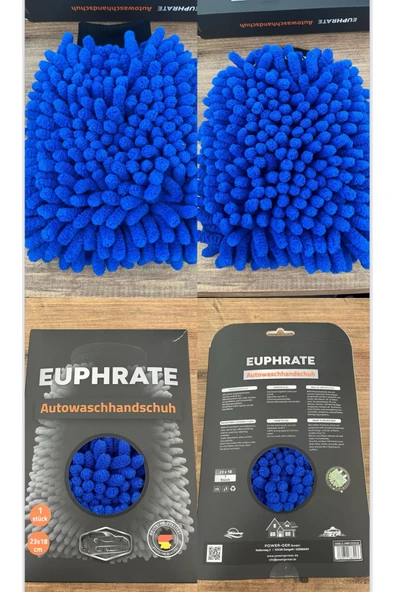 EUPHRATE KFZ Alman Üretim 3923 23x18 Cm Mikrofiber Oto Yıkama Eldiveni