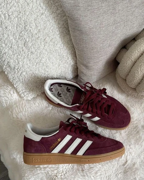 adidas Handball Spezial Unisex Spor Ayakkabı JR2122 Bordo ürün görseli 1