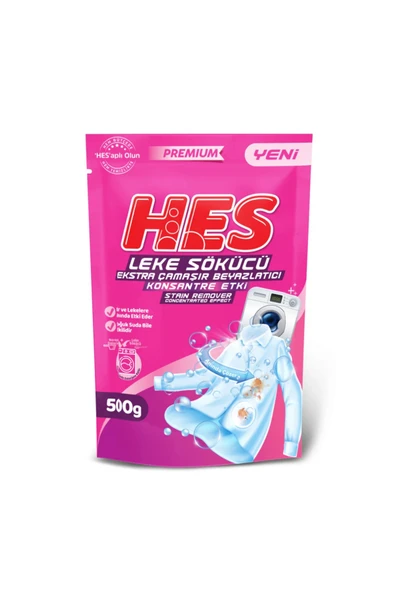 Hes Leke Sökücü ve Çamaşır Beyazlatıcı 500GrX2 Adet - 2