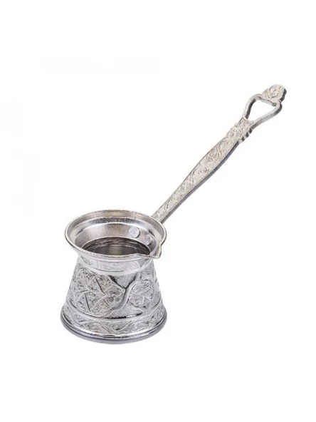 Kosova No 4 Zamak Döküm Gümüş Renk Cezve ürün görseli