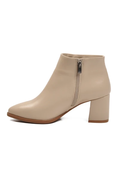 Pierre Cardin Krem İçi Kürklü Soğuğa Dirençli Topuklu Kadın Bot PC-54984 Z - 4