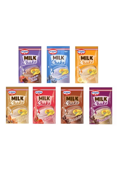 Dr. Oetker Milkshake 7 Adet Çeşit Sepeti Tüm Çeşitler - 1