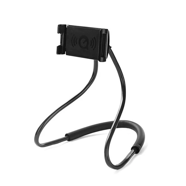 Boyunluk Telefon Tutucu Boyuna Asılan Telefon Tutucu Portatif Stand Boyun Askılı Tutacak - 3