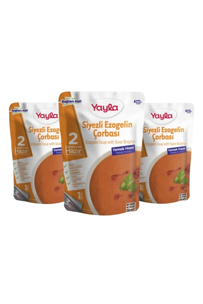 Yayla Yemek Hazır Siyezli Ezogelin Çorbası 250 gr X3