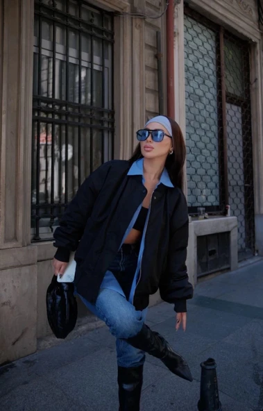 MDB Cepli Bomber Ceket ont  iyah - Resim 4