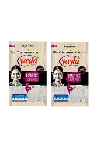 Yayla Basmati Pirinç 500 Gr X 2 Adet