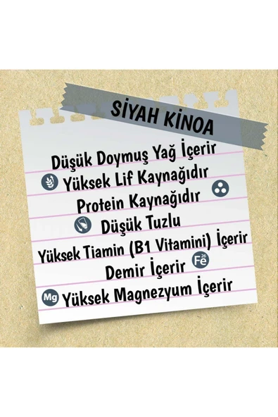 Yayla Gurme Siyah Kinoa 500 G x 8 Adet (Koli) - 2