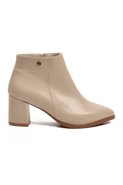 Pierre Cardin Krem İçi Kürklü Soğuğa Dirençli Topuklu Kadın Bot PC-54984 Z - 2