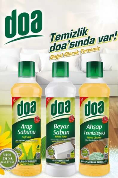 Doa Çok Amaçlı Temizleyici Arap Sabunu 1000 ML X12 Adet - 3
