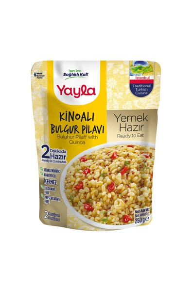 Yayla Yemek Hazır Kinoalı Bulgur Pilavı 250 gr