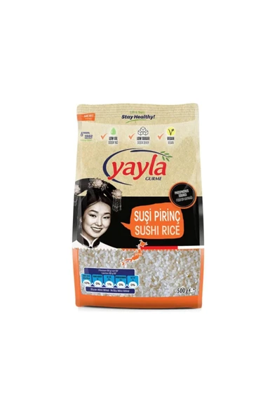Yayla Suşi Pirinç 500 gr x 4 Adet - 2