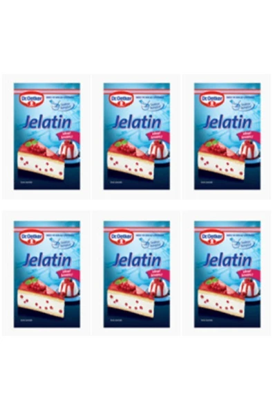 Dr. Oetker Dr Oetker Jelatin 6 Adet