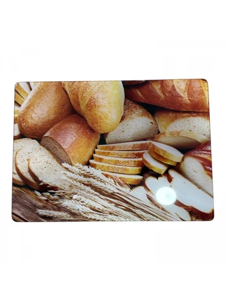Kosova Ekmek Desenli Cam Kesme Panosu 20x30 cm ürün görseli 1