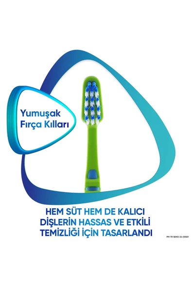 Sensodyne Promine 6-12yaş Gün Boyu Çürüklere Karşı Koruyan Çocuk Diş Macunu 50ml Yumuşak Diş Fırçası - 7