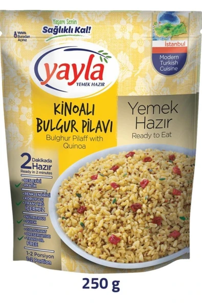 Yayla Hazır Kinoalı Bulgur Pilavı 250 Gr X 12 Adet