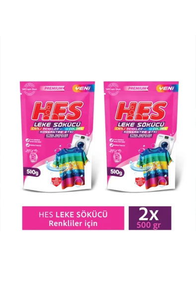 Hes Leke Sökücü Renkliler 500Grx2 Adet