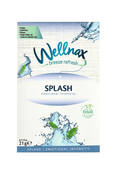Wellnax ( 5 ADET ) Splash | Dolap Ve Çekmece Kokusu | Rutubet Önleyici Kese, Askılı Dolap Kokusu - 2