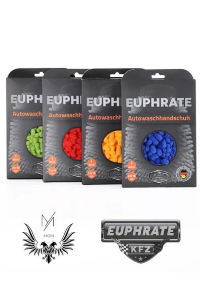 EUPHRATE KFZ Alman Üretim 3718 Mikrofiber Oto Yıkama Eldiveni 23x18 Cm