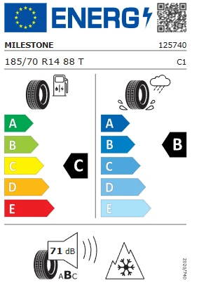 Milestone CarMile Winter 185/70 R14 88T Kış Lastiği - 2025 - Resim 3