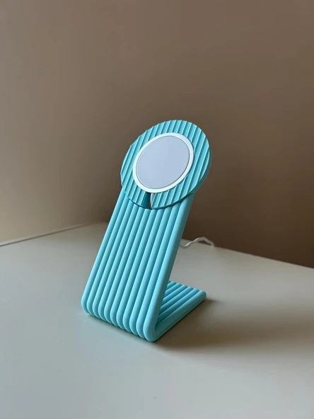 Alade MagSafe Uyumlu Pastel Mavi Stand